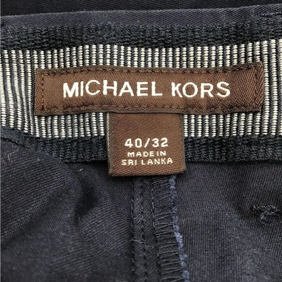 NWT Michael Kors Men's Blue Straight Leg Dress Pants - Size 40/32 - Picture 4 of 4